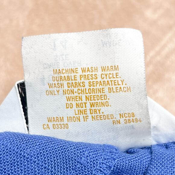 Vintage 70s Limited Edition by Ship'N Shore Blue Button Up Skirt A Line Maxi - Picture 5 of 6